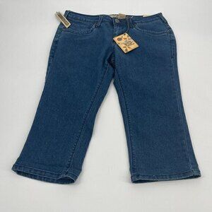 Hybrid & Company Jean Capris 11 Juniors Denim Casual Blue Stretch Cotton New